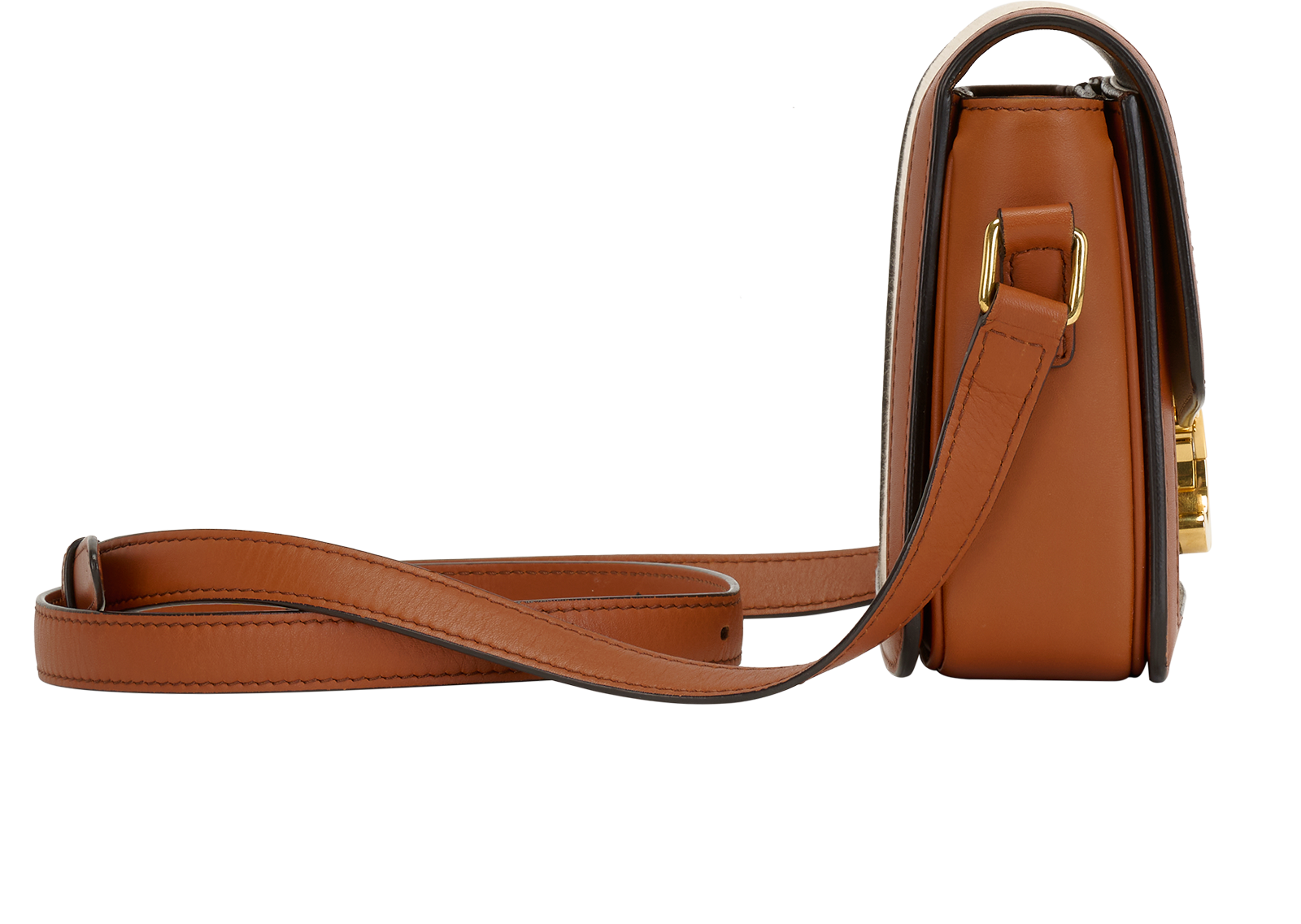 Teen Triomphe, &pound;1,600, Handbags, Beige/Tan, Canvas/Leather, Side view